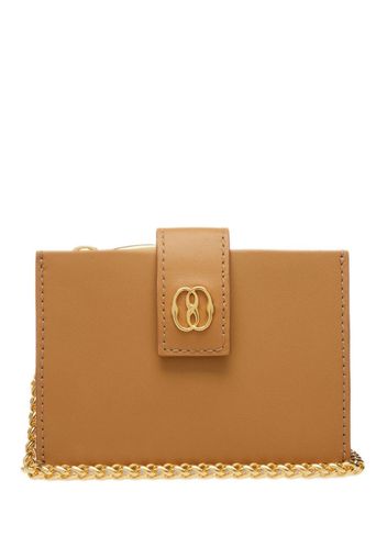 Bally Portemonnaie mit Logo-Schild - Nude