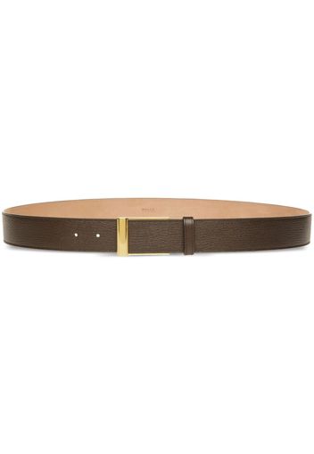 Bally Outline grained-texture belt - Braun