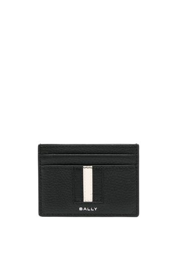 Bally logo-print leather cardholder - Schwarz