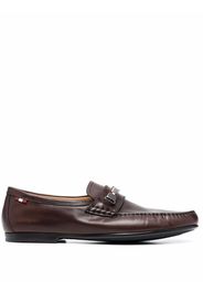 Bally buckle-detail leather loafers - Braun