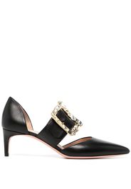 Bally buckle-detail pointed pumps - Schwarz