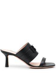 Bally B-chain heeled mules - Schwarz