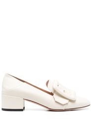 Bally 40mm buckle leather pumps - Weiß