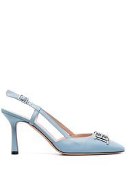 Bally Eva 90mm leather slingback pumps - Blau