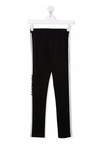 Balmain Kids TEEN Leggings mit Logo-Print - Schwarz