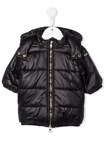 Balmain Kids padded hooded coat - Schwarz