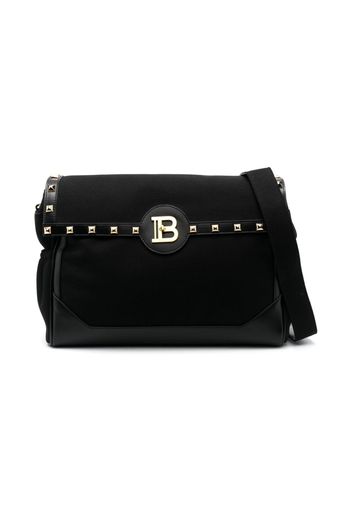 Balmain Kids logo-plaque stud-embellished changing bag - Schwarz