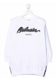 Balmain Kids logo-print cotton sweatshirt - Schwarz