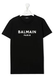 Balmain Kids TEEN logo-print T-shirt - Schwarz