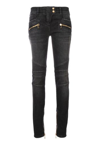 Balmain Skinny-Jeans mit tiefer Taillenhöhe - Schwarz