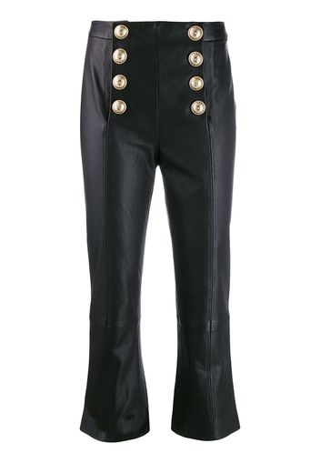 Balmain Ausgestellte Cropped-Hose - Schwarz