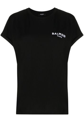 Balmain T-Shirt mit Logo - Schwarz