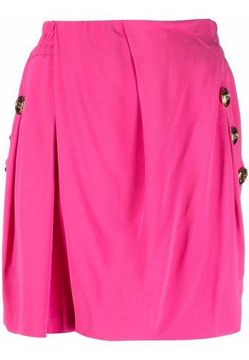 Balmain Drapierte Krepp-Shorts - Rosa