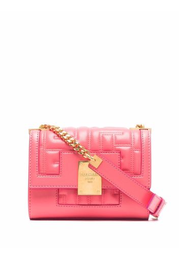 Balmain Kleine Monogram Schultertasche - Rosa