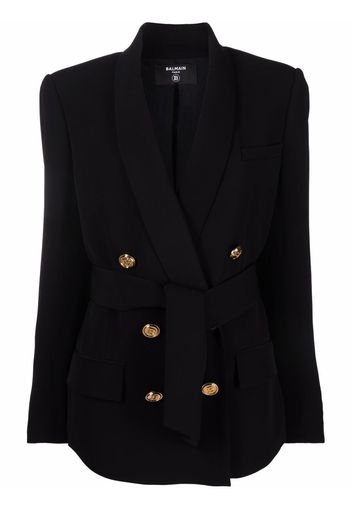 Balmain Doppelreihiger Blazer - Schwarz