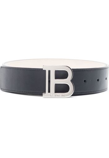 Balmain logo-plaque buckled belt - Schwarz