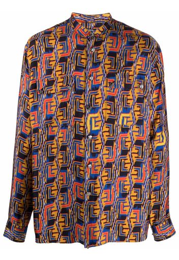 Balmain graphic-print shirt - Blau