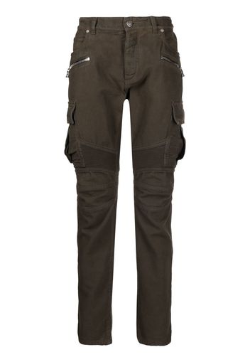 Balmain zip-detail trousers - Braun