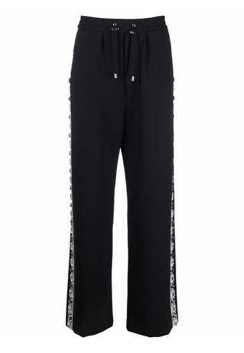 Balmain side-detail trousers - Schwarz