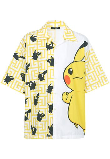 Balmain Hemd mit Pokémon-Print - Gelb