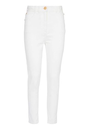 Balmain Skinny-Jeans mit hohem Bund - Blau