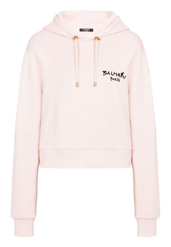 Balmain Hoodie mit Logo-Print - Rosa