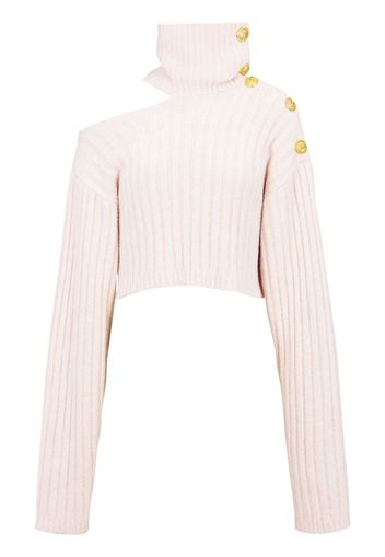 Balmain Pullover mit Cut-Outs - Rosa