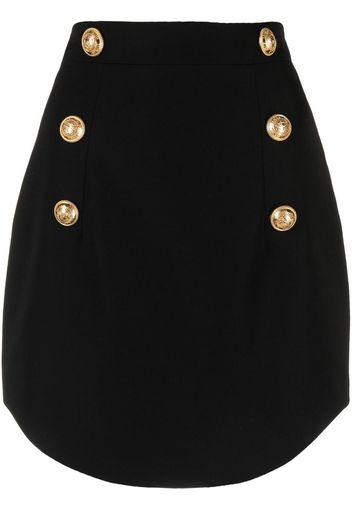 Balmain button-detail high-waisted skirt - Schwarz