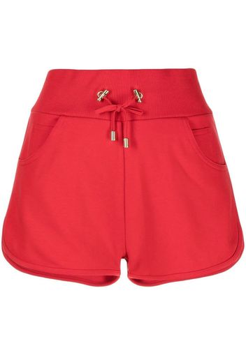 Balmain Shorts mit Kontrasttasche - Rot