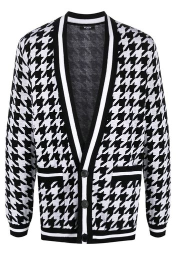 Balmain Cardigan mit Hahnentrittmuster - Schwarz