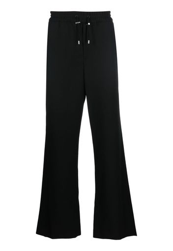 Balmain wide-leg virgin-wool trousers - Schwarz