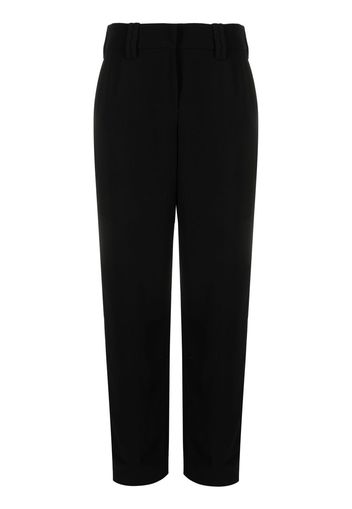 Balmain cotton tapered trousers - Schwarz