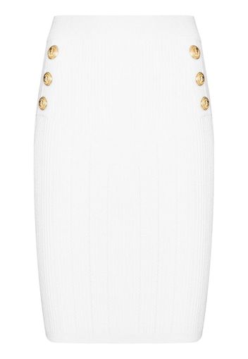 Balmain knitted pencil skirt - Weiß