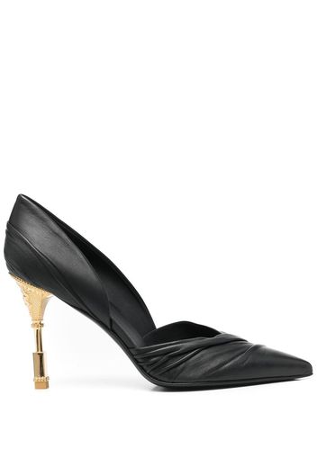 Balmain Moneta leather pumps - Schwarz