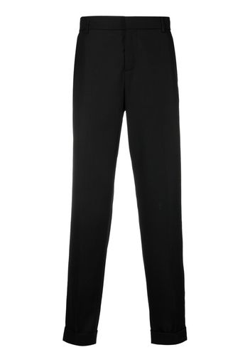 Balmain Halbhohe Straight-Leg-Hose - Schwarz