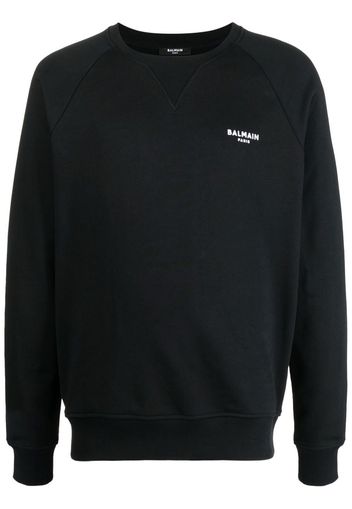 Balmain Sweatshirt mit Logo-Print - Schwarz
