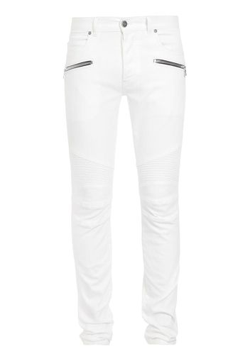 Balmain low-rise slim-cut jeans - Weiß