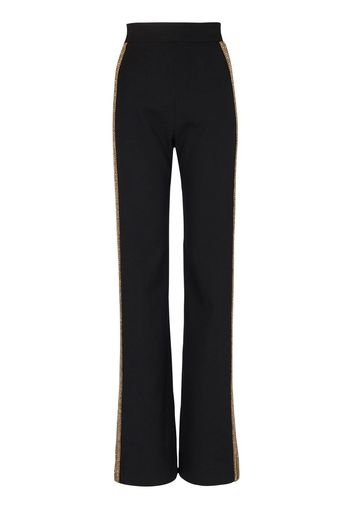 Balmain sequin-embellished wide-leg trousers - Schwarz