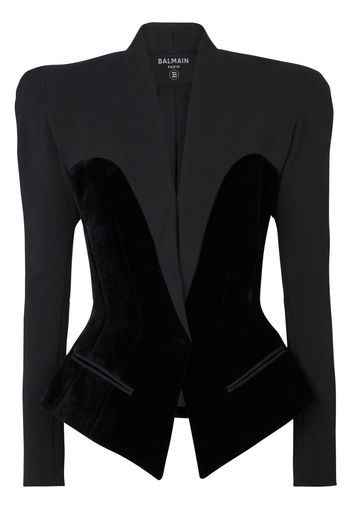 Balmain two-pocket fitted blazer - Schwarz