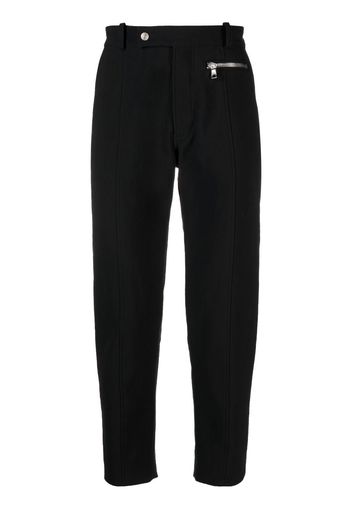 Balmain Schmal zulaufende Cropped-Hose - Schwarz