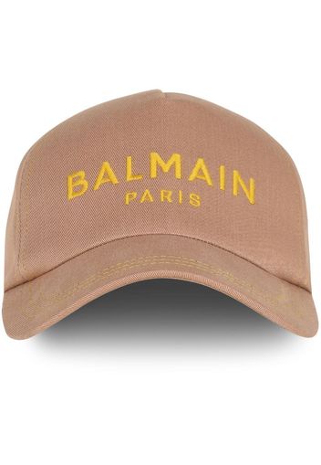 Balmain embroidered baseball cap - Nude