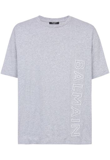 Balmain logo-detail T-shirt - Grau