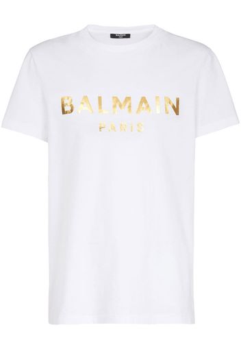 Balmain logo-print short-sleeved T-shirt - Weiß