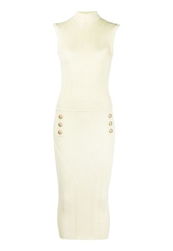 Balmain knitted midi dress - Gelb