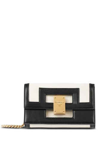 Balmain two-tone Heritage shoulder bag - Schwarz