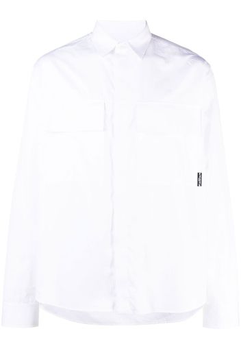 Balmain chest flap-pocket detail shirt - Weiß