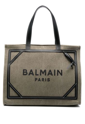 Balmain B-Army canvas tote bag - Grün