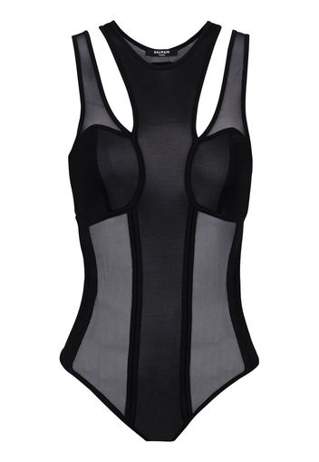 Balmain Body mit Cut-Outs - Schwarz