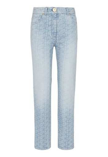 Balmain Jeans mit hohem Bund - Blau