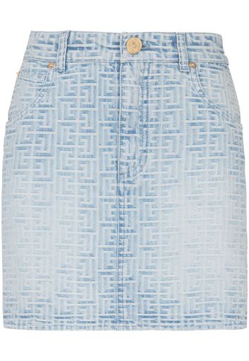 Balmain Rock mit Monogrammmuster - Blau